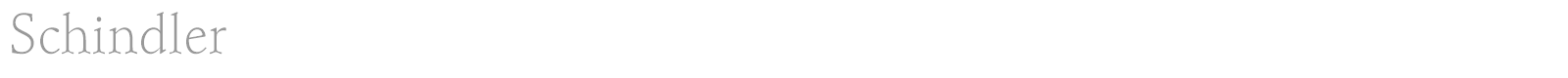Schindler font preview